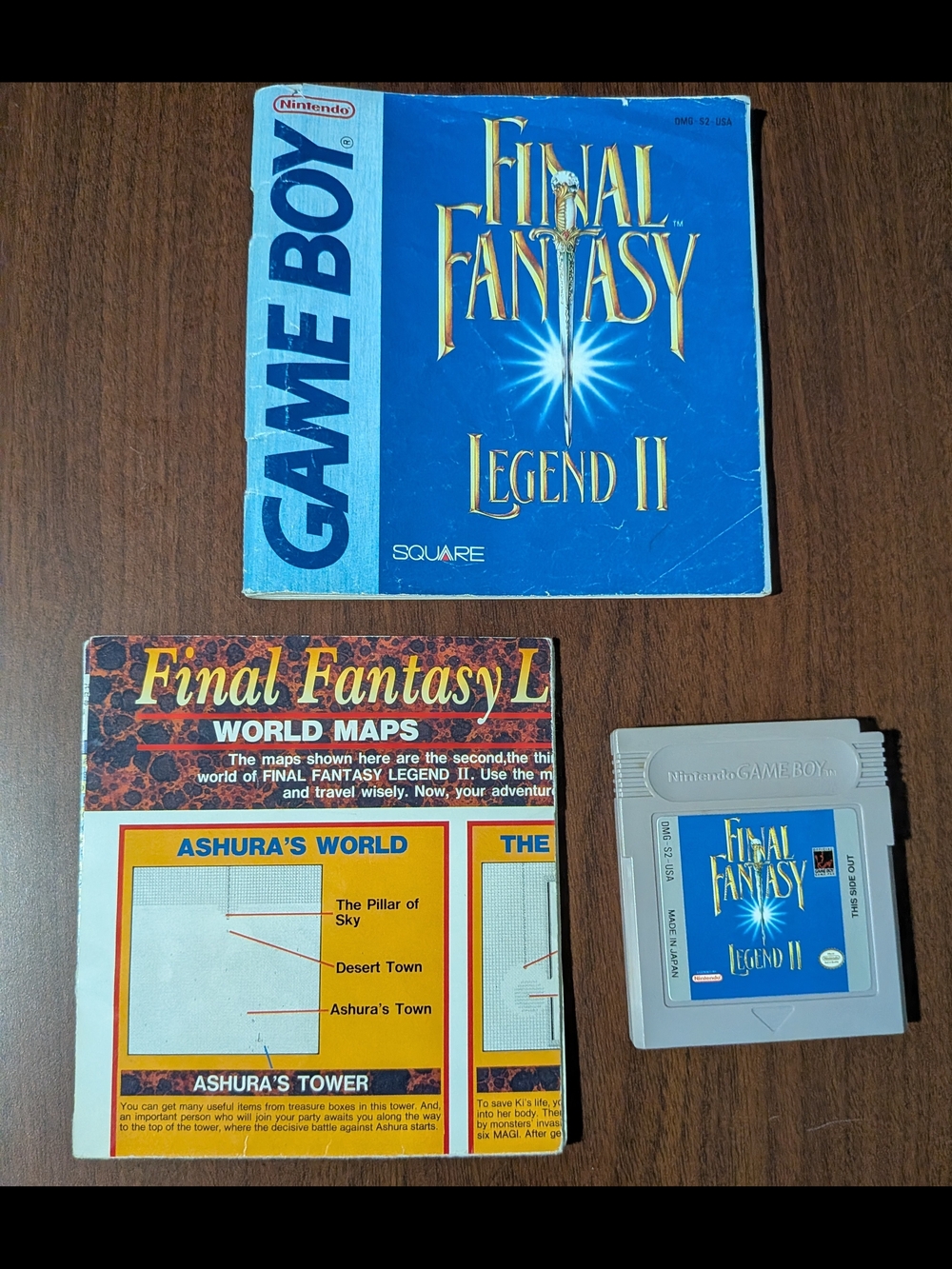 Final Fantasy Legend II Game Boy Game Cartridge & Manual